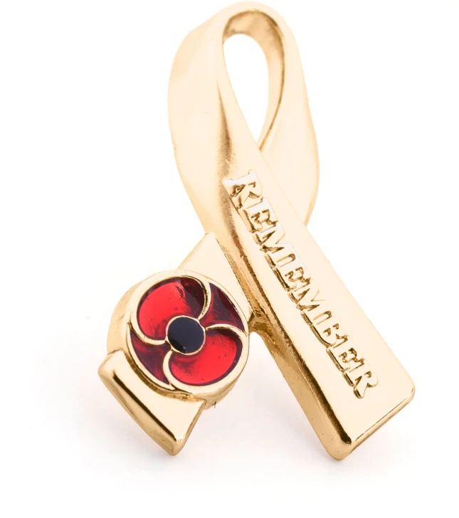 BrandNet Archive Edition | Limited Edition 3D Gold Ribbon with Poppy Badge