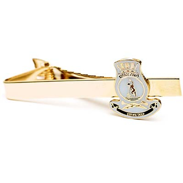 HMAS Parramatta Tie Bar HMAS Parramatta 20mm full colour enamel tie bar. Order now from the military specialists. This beautiful gold plated tie bar looks great on both work and formal wear.