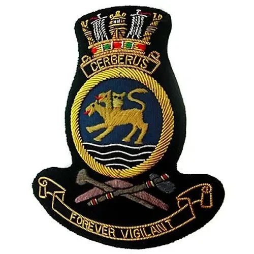 HMAS Cerberus Bullion Pocket badge