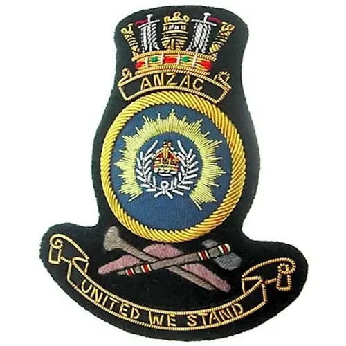 HMAS Anzac Bullion Pocket badge
