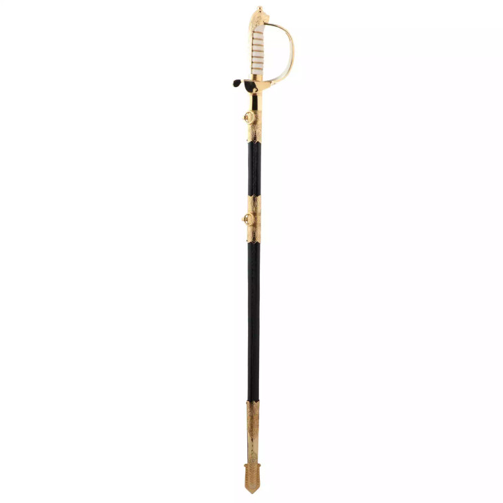 Windlass Navy Sword with Flag Rank Scabbard - Stainless Steel (Queens Cypher) Image 0