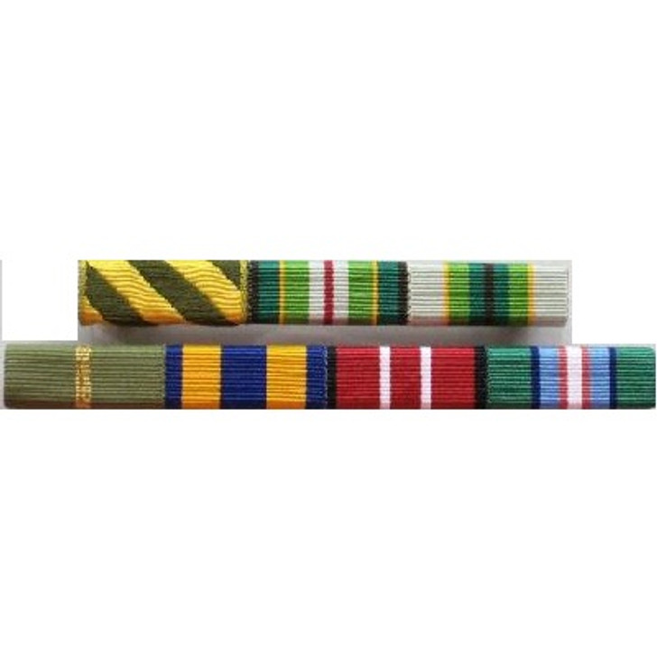 Ribbon Bar 12 (4-4-4) Ribbon Bar 12 (4-4-4) Quality ribbon bar 12 (4-4-4) ready to wear with clutch pins on the back, order now from the military specialists. All Ribbon Bars are made to customer specifications, any additional items such as ros