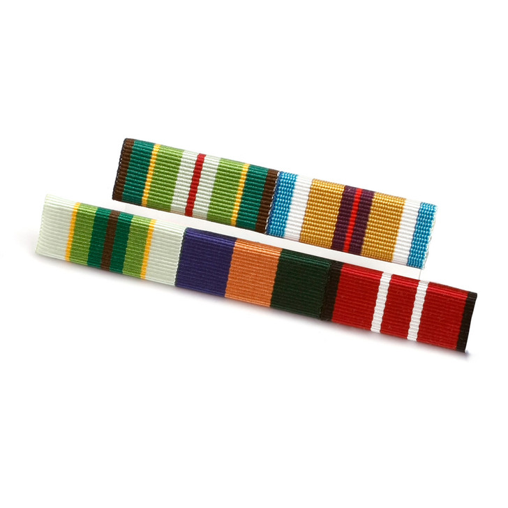 Ribbon Bar 5 (3-2) Female and Navy Ribbon Bar 5 (3-2) Female and Navy Quality ribbon bar 5 (3-2) Female and Navy ready to wear with clutch pins on the back, order now from the military specialists. All Ribbon Bars are made to customer specifications, any additional item