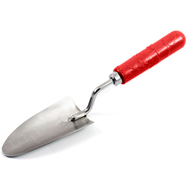 Poppy  Garden Trowel Poppy  Garden Trowel A sturdy garden trowel with soft-grip poppy-pattern debossed handle for amazing comport and control. Garden in the memory of service.