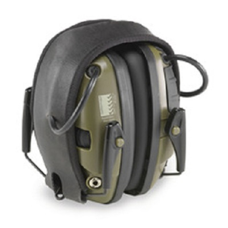 Howard Leight Impact Sport Ear Muffs Olive Green Howard Leight Impact Sport Ear Muffs Olive Green Slim earcup design + High quality electronics. The Impact Sport amplifies low level sounds and conversation while reducing harmful gunfire or impulse noise above 82dB. Order Now from the military spec