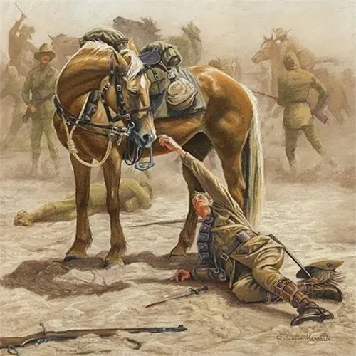 Taffy Waits Canvas Print 60 x 60