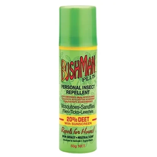 Bushman Plus Aerosol 50g 20% w/Sunscreen