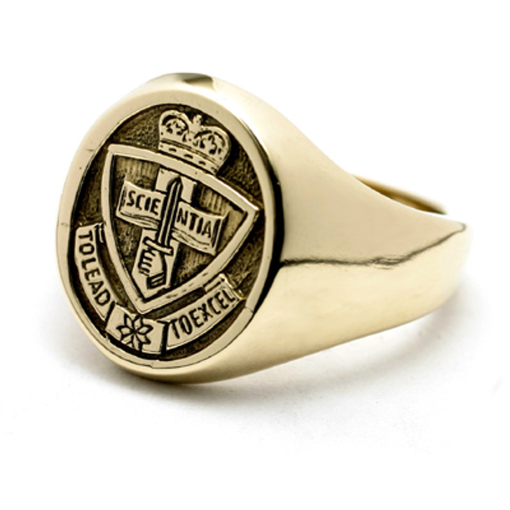 ADFA 9ct Yellow Gold Ring B ADFA 9ct Yellow Gold Ring B Stunning Australian Defence Force Academy (ADFA) Solid 9ct Yellow Gold Ring order today from the military specialists. Our quality rings are custom-made to order - please choose carefully as changes t