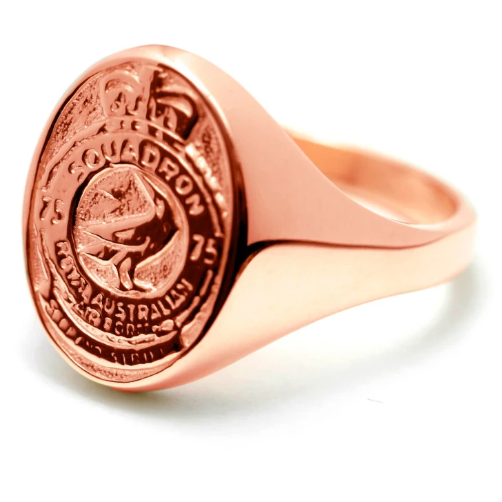75SQN 9ct Rose Gold Ring