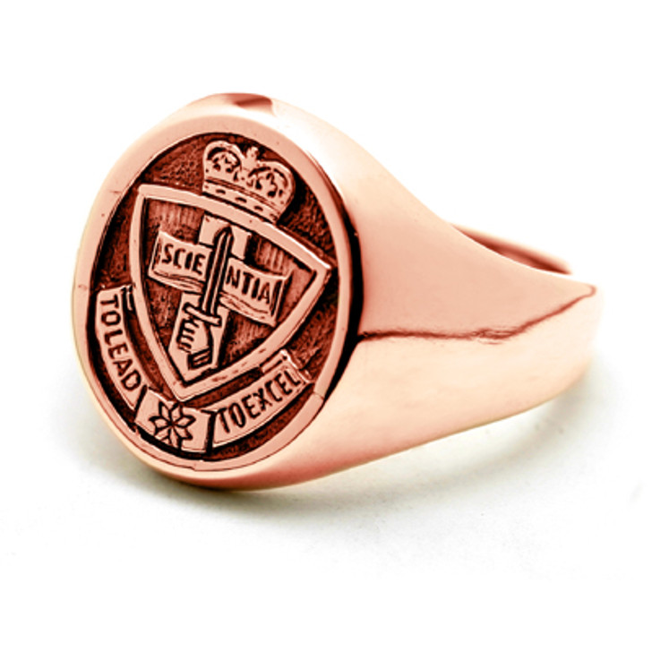 ADFA 9ct Rose Gold Ring B ADFA 9ct Rose Gold Ring B Stunning Australian Defence Force Academy (ADFA) Solid 9ct Rose Gold Ring order today from the military specialists. Our quality rings are custom-made to order - please choose carefully as changes to