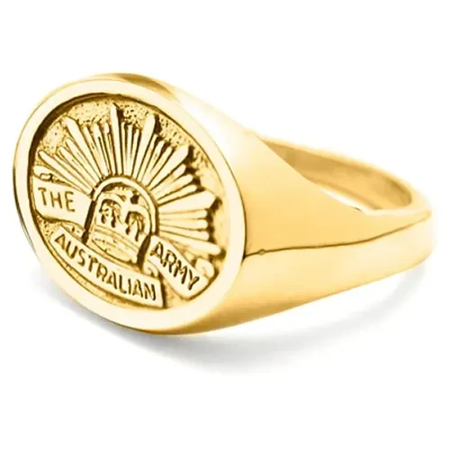Army 18ct Yellow Gold Ring