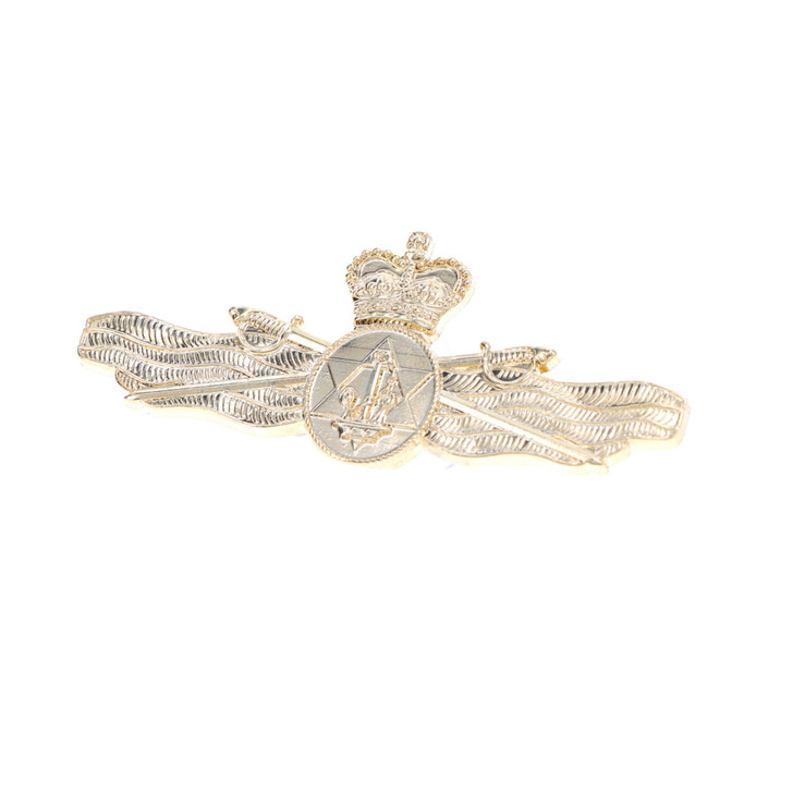 Maritime Logistics Officer Gold Badge Large Maritime Logistics Officer Gold Badge Large Order the Maritime Logistics Officer Gold Badge today from the military specialists. Available in a large size, this badge is perfectly sized and features two butterfly clutch pins to make it ready fo