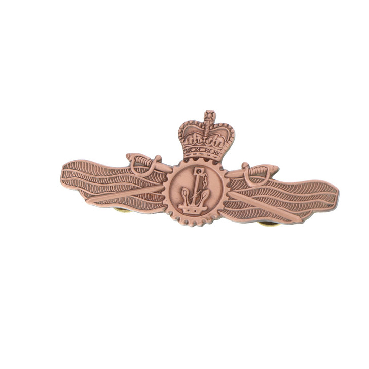 Engineering Officer Brass Badge Large Engineering Officer Brass Badge Large Order the Engineering Officer Brass Badge today from the military specialists. Available in a large size, this badge is perfectly sized and features two butterfly clutch pins to make it ready for wear