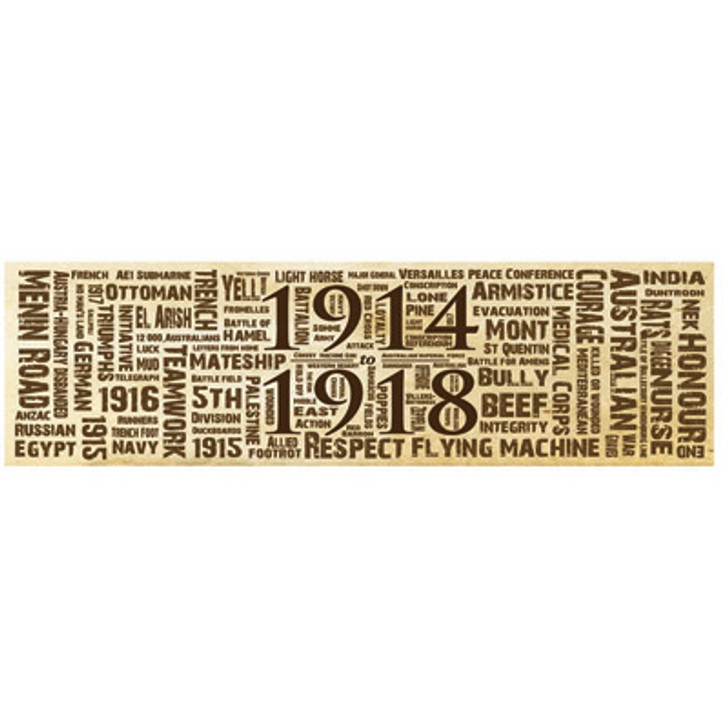 Great War Word Art Sticker - Sepia Great War Word Art Sticker - Sepia order now from the military specialists. Ever popular with young people these stickers are ideal to help engage. Lasting quality measuring 200mm x 60mm. Available in