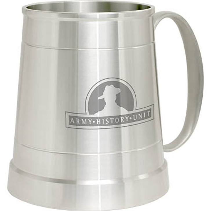 Army History Unit Pewter Tankard Army History Unit Pewter Tankard Army History Unit crest Engraved on a traditional pewter tankard from Military Shop. Order online now. This stylish tankard is a brilliant addition to your trophy shelf or pool room.