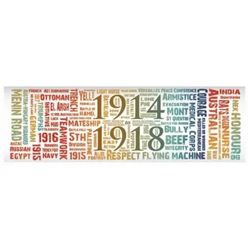 Great War Word Art Sticker - Colour
