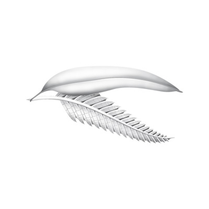Gum Leaf and Fern Frond Lapel Pin