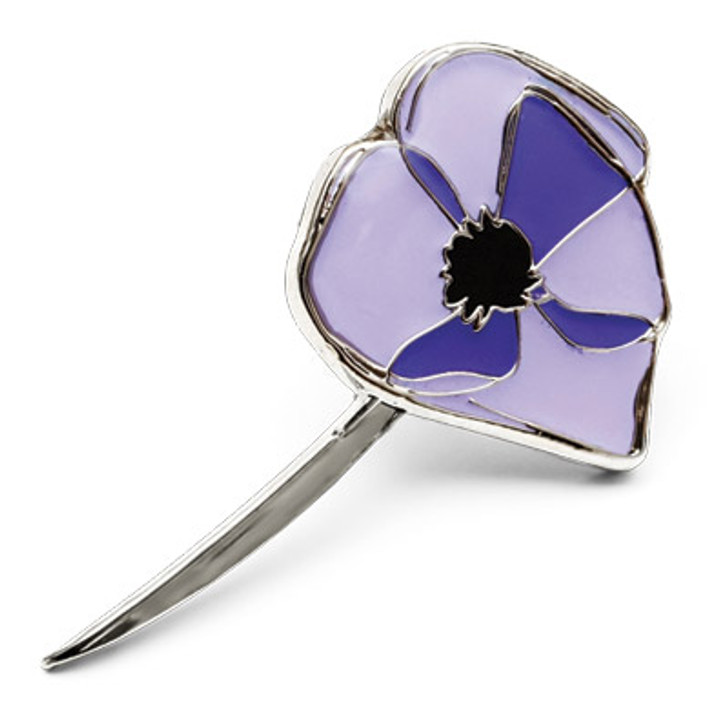 Purple Poppy Lapel Show support for the memory of animals in war. Wear this 25mm Purple Poppy Pin available at the military specialists and join the many caring Australians recognising the service and sacrifice of anima
