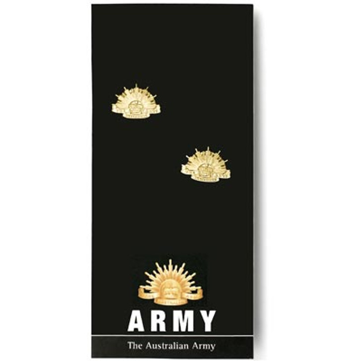 Army Cuff Links On Card Army 20mm full colour enamel cuff links. Order now from the military specialists. Displayed on a presentation card. These beautiful gold plated cuff links are the perfect accessory for work or functio