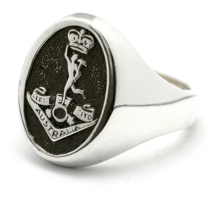 RASigs Sterling Silver Ring RASigs Sterling Silver Ring Order the stunning Royal Australian Corps of Signals (RASigs) Solid Sterling Silver Ring today from the military specialists. Our quality rings are custom-made to order - please choose carefully as ch