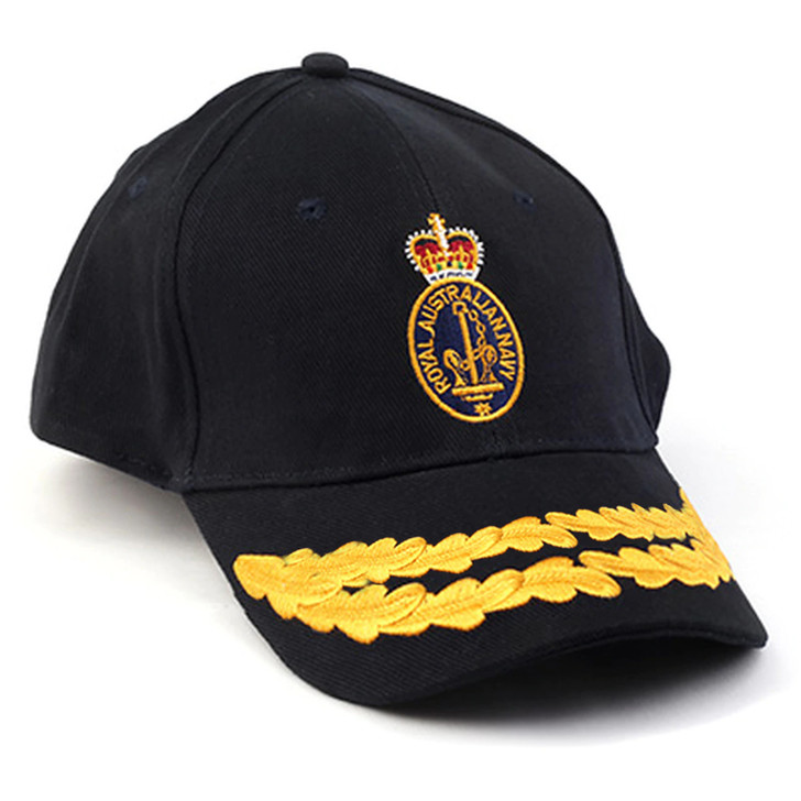 Royal Australian Navy Senior Officers Double Oak Leaf Policy Cap Royal Australian Navy Senior Officers Double Oak Leaf Policy Cap Get the Royal Australian Navy Senior Officers Double Oak Leaf Policy Cap today. The Royal Australian Navy Senior Officers Double Oak Leaf Policy Cap, order now from the military specialists. This high