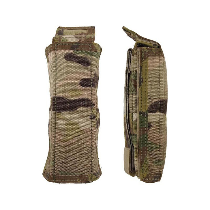 Dump Pouch - Multicam Dump Pouch - Multicam The tightest and most compact dump pouch around. Only one column wide, opens out in one quick simple motion. The tapered bag design minimises spillage of spent magazines and documents by acting as a c