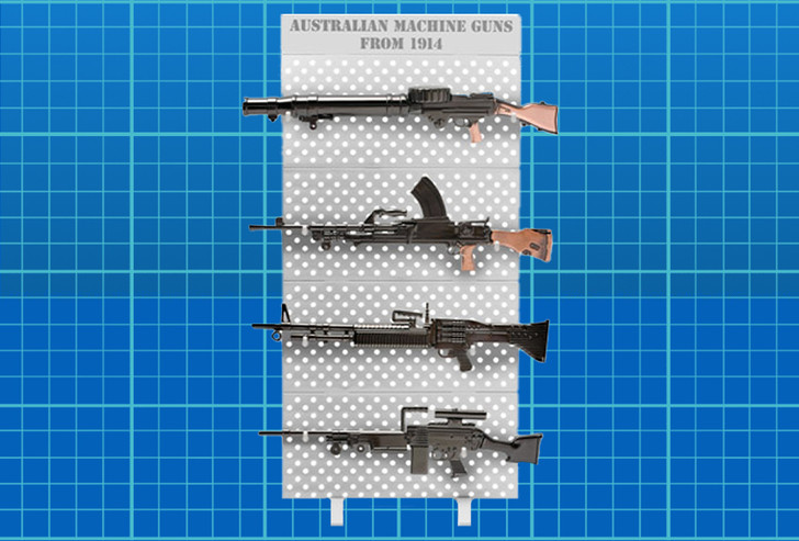 Miniature Machine Gun Set Miniature Machine Gun Set Exceptional miniature Machine Gun Set - Owen Sub Machine Gun | Lewis Light Machine Gun | Bren Light Machine Gun | modular stand 