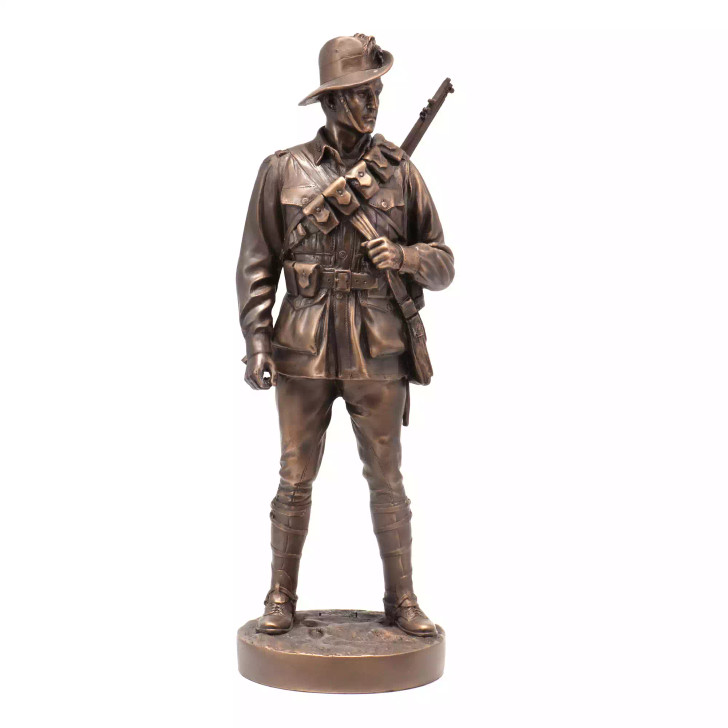 Naked Army Australian Lighthorse Trooper, 1915 - Cold-Cast Bronze Figurine