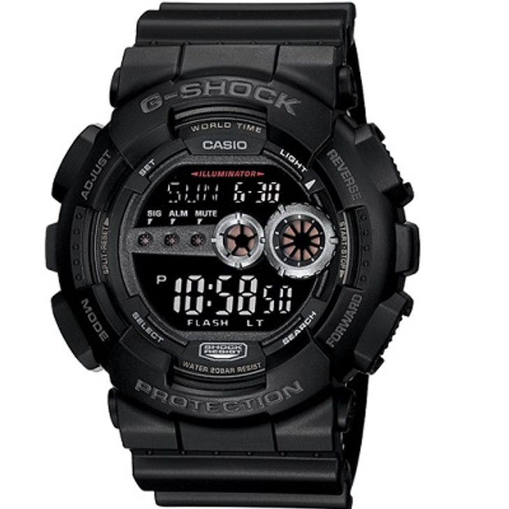 Casio G-Shock G-Series GD100-1B Casio G-Shock G-Series GD100-1B Buy your Casio G-Shock G-Series GD100-1B from the military specialists now. Introducing a collection of new G-SHOCK digital models whose big faces and cases give them a look of power and strength. A h