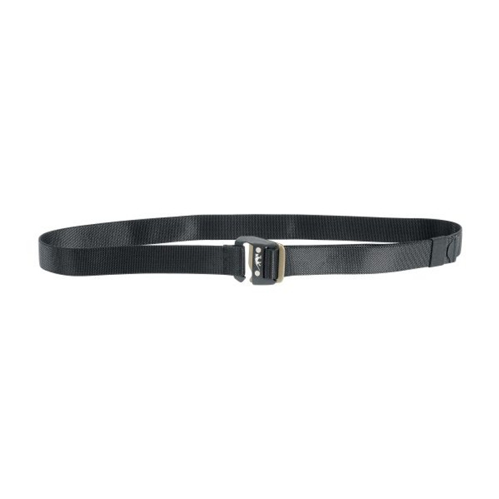 TT Stretch Belt 32mm (black) Tasmanian Tiger Stretch Belt Black Elastic belt with hook fastening made of aluminium. Elastic webbing; Nickel free aluminium hook closure; Tasmanian Tiger logo on the buckle; Measurements: 125 x 3,2 cmWeight: 80 gFabric: Spandex Webbi