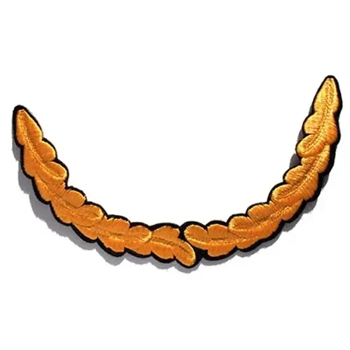 Iron On Single Oak Leaf for Cap