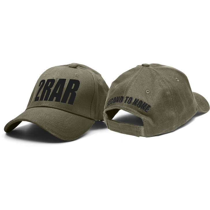 2nd Battalion Royal Australian Regiment (2 RAR) Cap 2nd Battalion Royal Australian Regiment cap, order now from the military specialists. This quality heavy brushed cotton cap features 2RAR on the cap front, with 'Second to None' embroidered above the