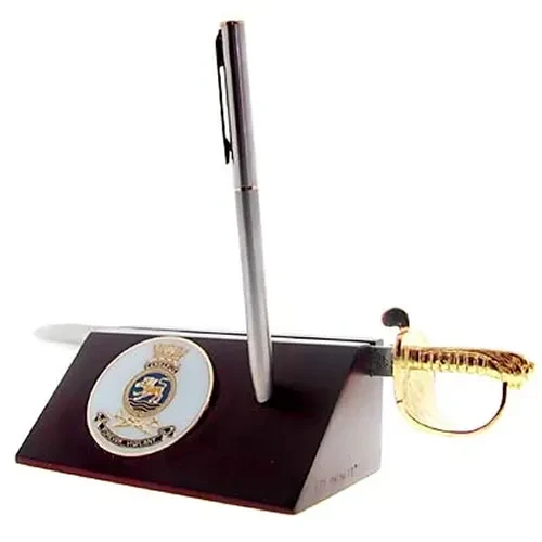 HMAS Cerberus Sword Desk Set