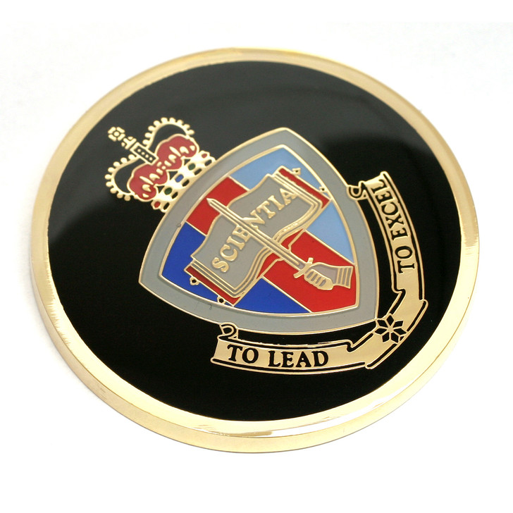 ADFA Medallion On Card ADFA Medallion On Card The Australian Defence Force Academy (ADFA) medallion, order now from the military specialists. Displayed on a presentation card. This spectacular 48mm full-colour enamel medallion will start conversa