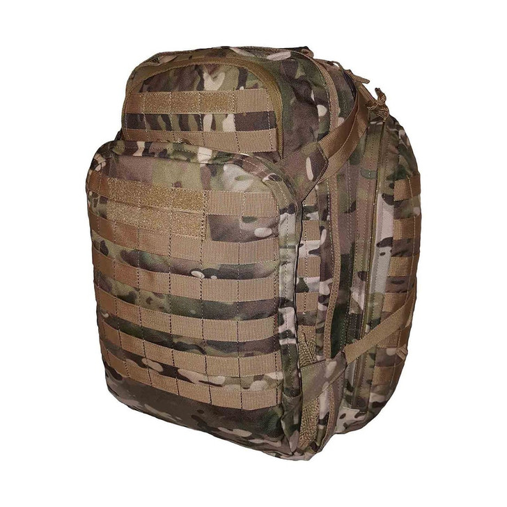 45L Patrol 2/3 Day Recon Pack - Multicam 45l Patrol 2/3 Day Recon Pack-Mc-45l A 45L Patrol pack from TAS. This pack features 2 Main Storage Areas, Front Pocket with an internal organiser, Hydration Pocket, Protective Sunglasses Pouch, MOLLE Webbing on the sides and front, Top C