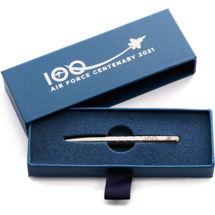 AF100 Limited-Edition Aviator Stainless Steel Pen Turned from solid 300 Series Stainless and laser engraved, this pen combines 100% corrosion resistant and untarnishable stainless steel in a sleek and practical design with a gratifying weight to assi