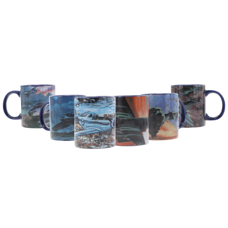 Iconic Aviation Set of 6 Limited Edition Coffee Mug by Drew Harrison Image 0