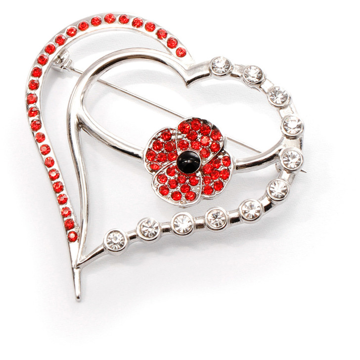 Poppy Mpressions Heart Diamante Brooch Wear your heart on more than just your sleeve.This stunning Poppy Mpressions Heart Diamante Brooch is a spectacular accessory, perfect for completing any outfit. A beautiful brooch bringing a subtle a