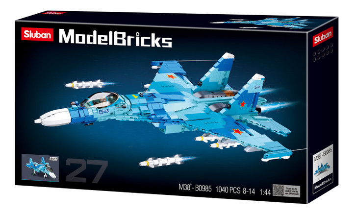 Mb Su-27 Fighter 2 In 1 1040 Pcs Mb Su-27 Fighter 2 In 1 1040 Pcs