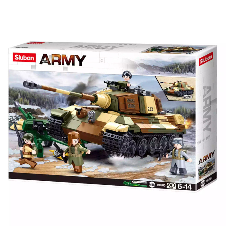 Army Battle Of Budapest - The King Tiger Heavy Tank 930 Pcs Army Battle Of Budapest - The King Tiger Heavy Tank 930 Pcs