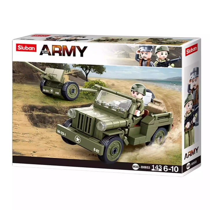 WW2 Willy's Jeep 143 Pcs WW2 Willy's Jeep 143 Pcs