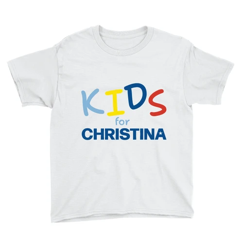 Kids For Christina (Youth White Tee)