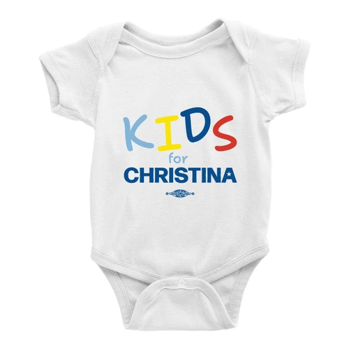 Kids For Christina (White Onesie)