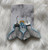 Blue beaded Whale Tail