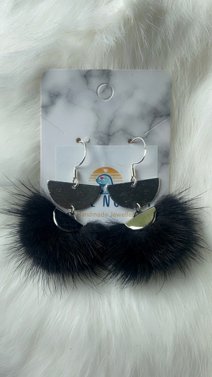 Ulu & Mink Fur Earrings