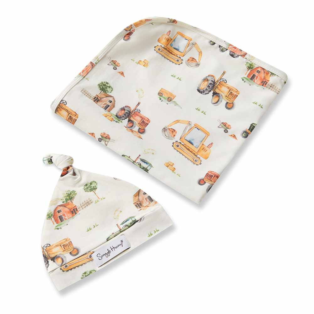 Jersey Wrap + Beanie Set - Dreamweaver