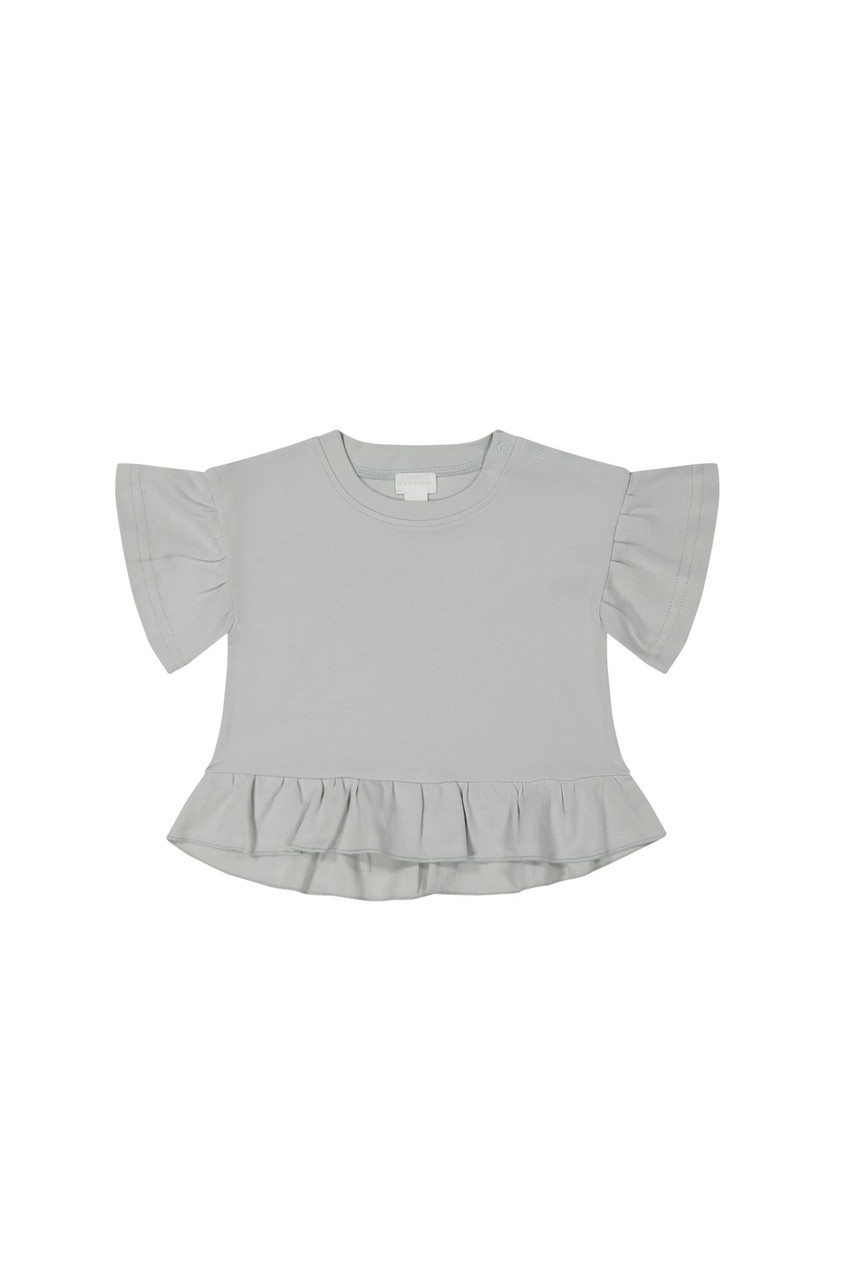 The Piti Town Ruffle Top-Aqua main image 1