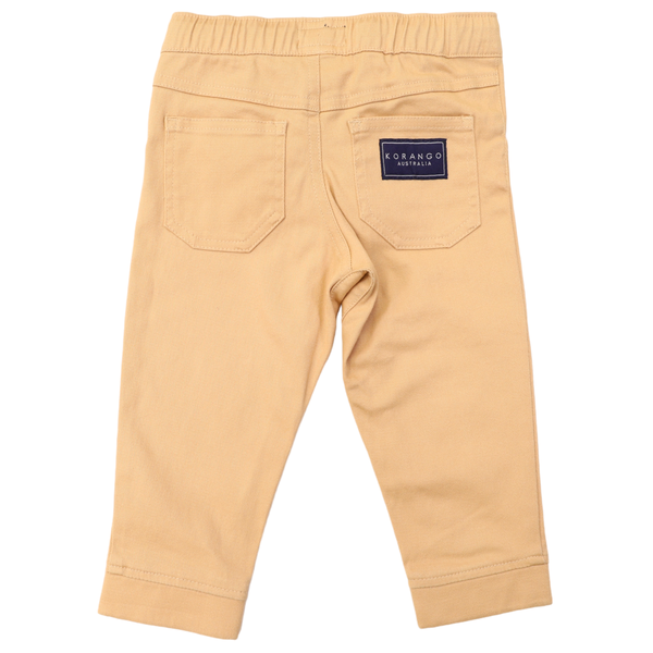 Kids stretch chino drawstring pant
