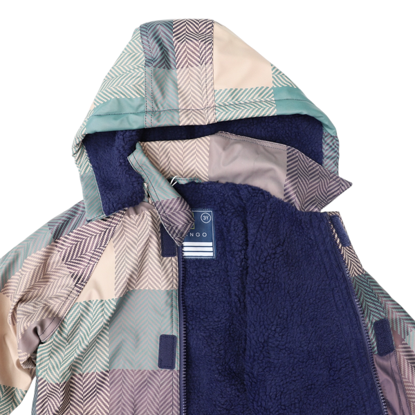 Rainy Chief Rainbow Black Unisex Sherpa Lined Hooded Coat