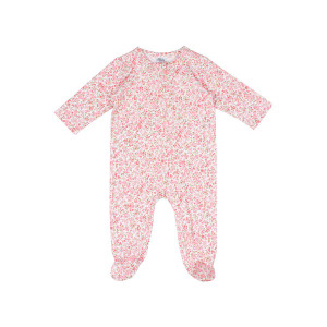 Floral Organic LS Romper Floral Organic LS Romper